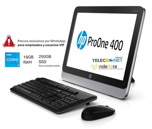 ¡El mejor precio! HP Pro One 400 G1 Core I7 4Gen: Potencia Corporativa, Ideal para la Familia y la Temporada Escolar