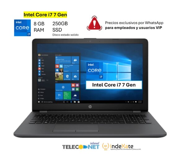 🎓Portátil HP 250 G6: Potencia y Movilidad para Estudiar, Trabajar y Emprender 💼🚀¡Menor Precio!