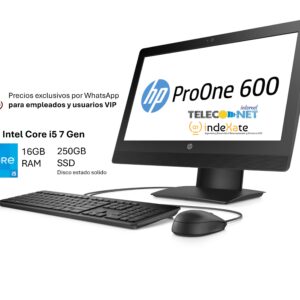 HP Pro One 600 G3 Core i5 7 Gen, El de mayor potencia en esta tienda! Potencia y Elegancia en un All-in-One 🚀